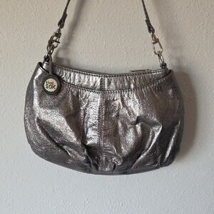 The Sak Metallic Silver Shoulder Bag